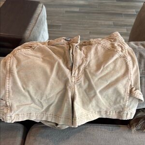 American Eagle Outfitters Tan Cargo Shorts Relaxed Fit